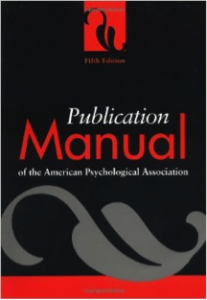 Publication manual of the American Psychological Association